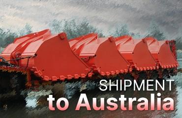 Professional shipped a batch of LHD buckets to Australia