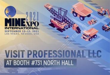 Professional LLC takes part in MINEXPO exhibition in Las Vegas. We invite you to visit our booth!