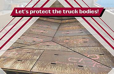 Lining of our own production – to protect the truck body from wear 
